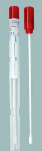 Transport swab with tube